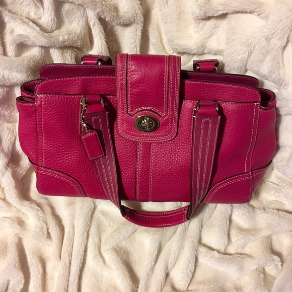 pink coach purse for sale